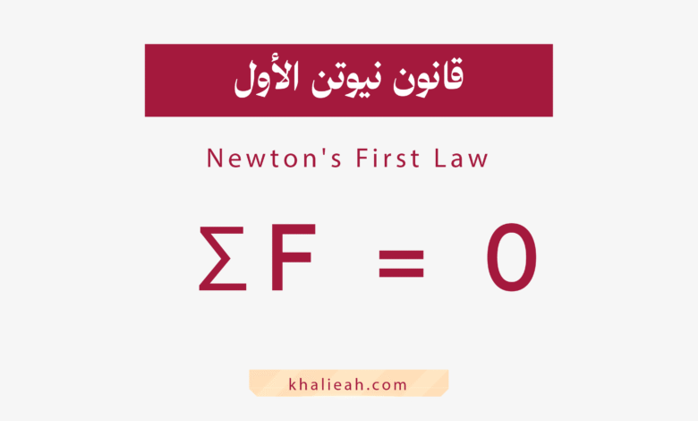 قانون نيوتن الأول - Newton's First Law