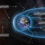 "الأرض محاطة بالغلاف المغناطيسي الذي يحرف الرياح الشمسية والأشعة الكونية."