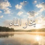 صورة غلاف تُظهر بحيرة صباحية مع ضباب متصاعد وسحب في السماء تمثل دورة بخار الماء في الطبيعة