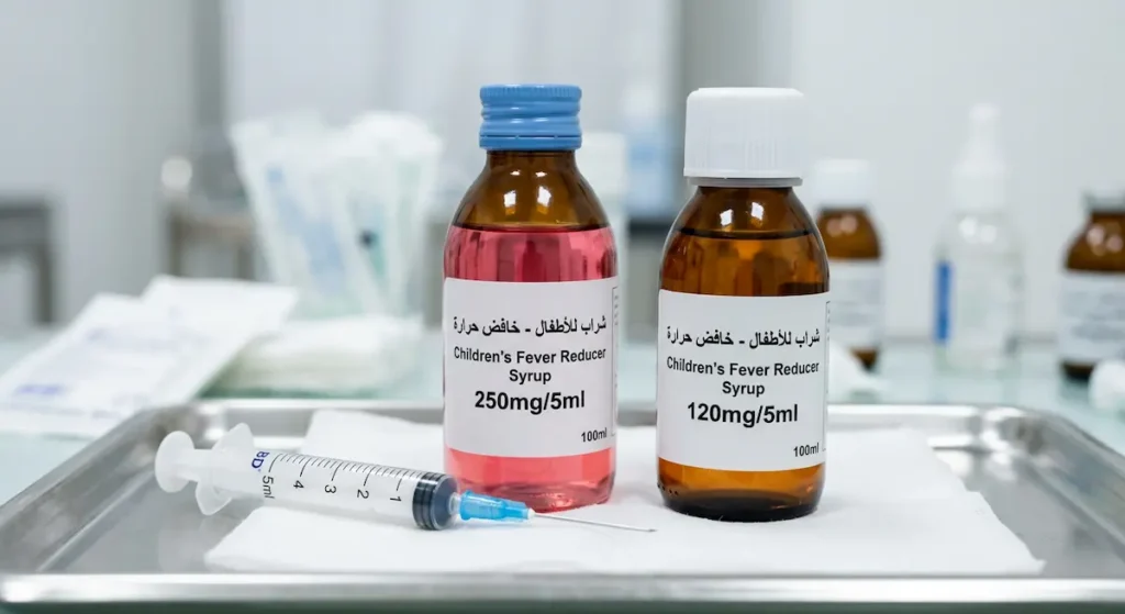 الفرق بين تركيز باراسيتامول 120 و 250 للأطفال