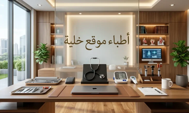 بيئة طبية عصرية واحترافية تمثل قسم الأطباء والمراجعين في موقع خلية.