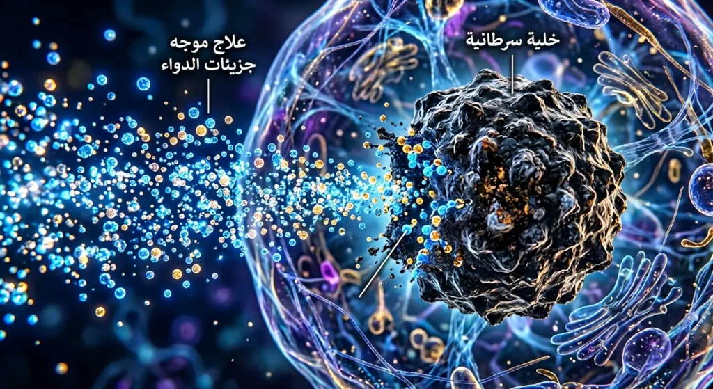  جزيئات العلاج الموجه والمناعي تهاجم خلايا السرطان بدقة.