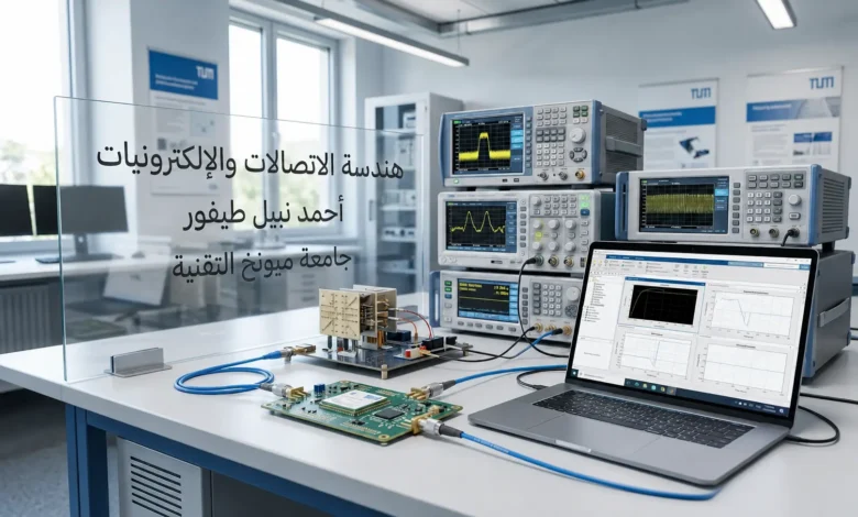 أ. د. م أحمد نبيل طيفور، خبير هندسة الاتصالات والإلكترونيات، في معمل أبحاث جامعة ميونخ التقنية