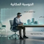 صورة غلاف توضح مستخدماً يرتدي نظارة واقع مختلط داخل غرفة يجري تمثيلها رقمياً كسحابة مكانية ثلاثية الأبعاد.